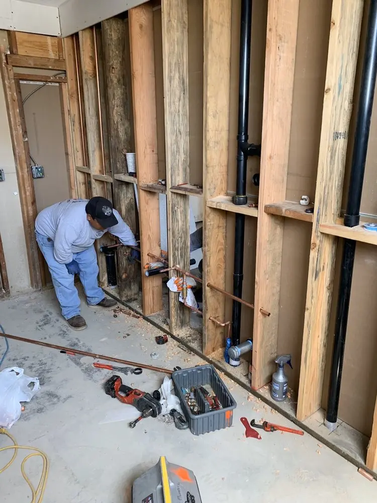 Commercial rough-in plumbing for Water Heater Replacement in Parkwood